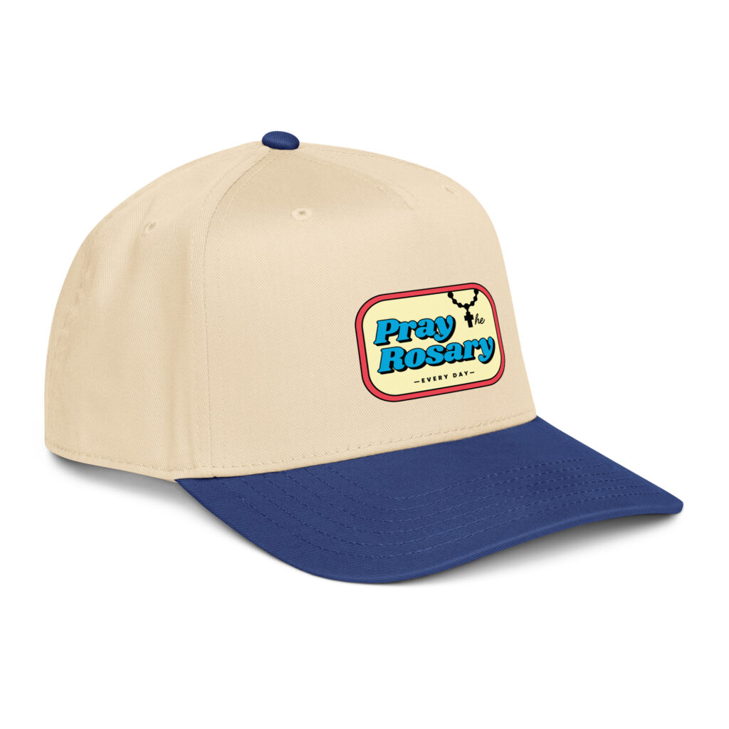Pray The Rosary 5 Panel Baseball Cap