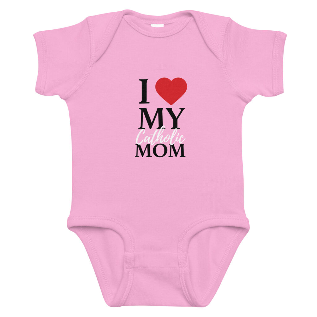 I Heart My Catholic Mom Infant Onesie - HCFM